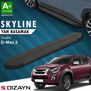 Isuzu D-Max 2 Skyline Siyah Yan Basamak 203 Cm 2012-2019 A+ Kalite
