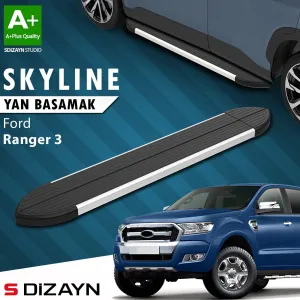 Ford Ranger P375/T6/P375 FL/T7/P375 FL2/T8 3 Skyline Aluminyum Yan Basamak 203 Cm 2012-2022 A+ Kalite