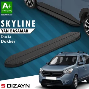 Dacia Dokker 2012-2024 (K67) uyumlu Skyline Siyah Yan Basamak 203 Cm 2012 Üzeri A+ Kalite modelleri Oto Aksesuar Shop'de. Kaliteli malzeme, hızlı kargo ve