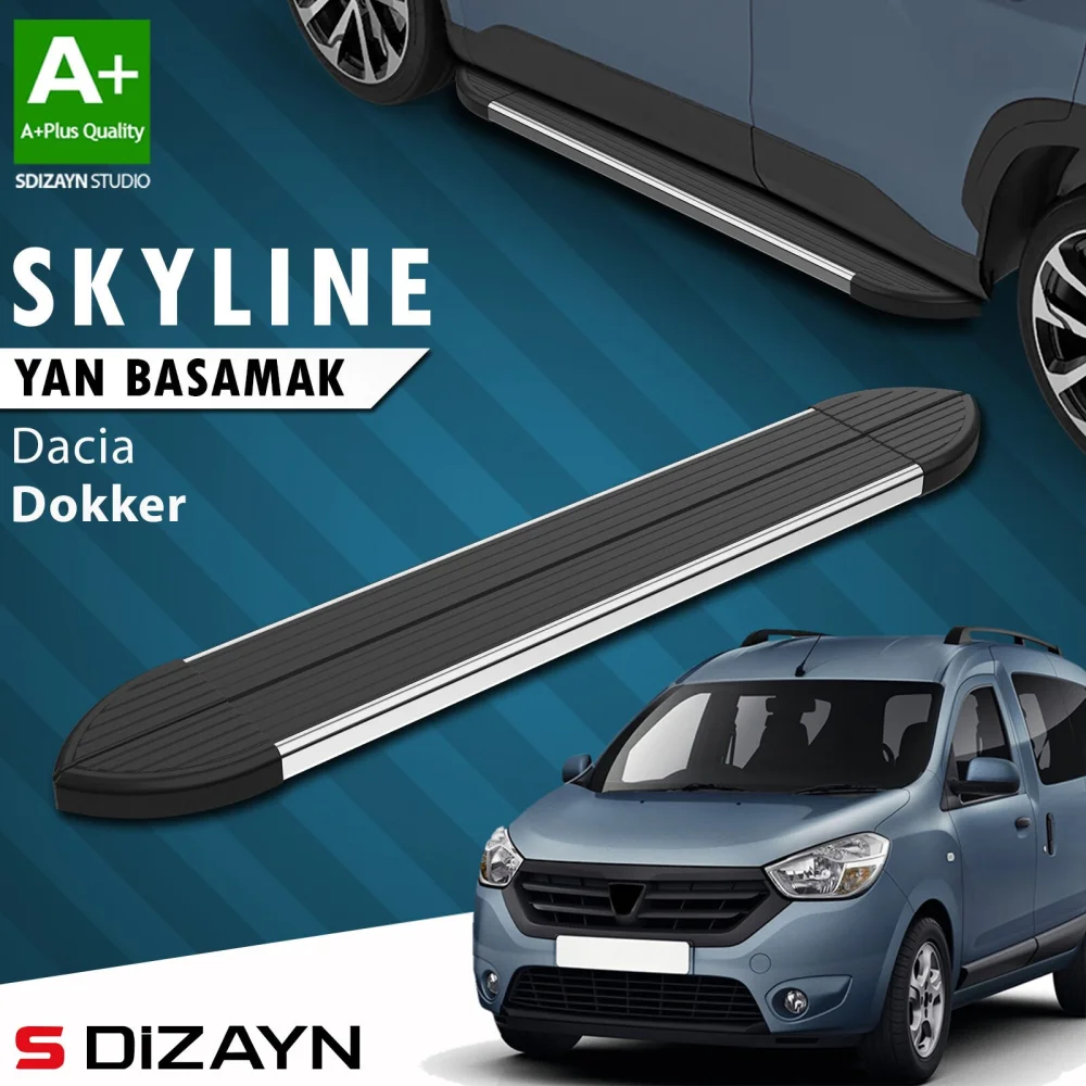 Dacia Dokker Skyline Krom Yan Basamak 203 Cm 2012 Üzeri A+ Kalite