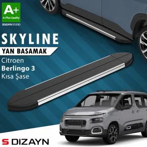 Citroen Berlingo 2018-Günümüz (K9) uyumlu 3 Kısa Şase Skyline Krom Yan Basamak 203 Cm 2018 Üzeri A+ Kalite modelleri Oto Aksesuar Shop'de. Kaliteli malzeme,