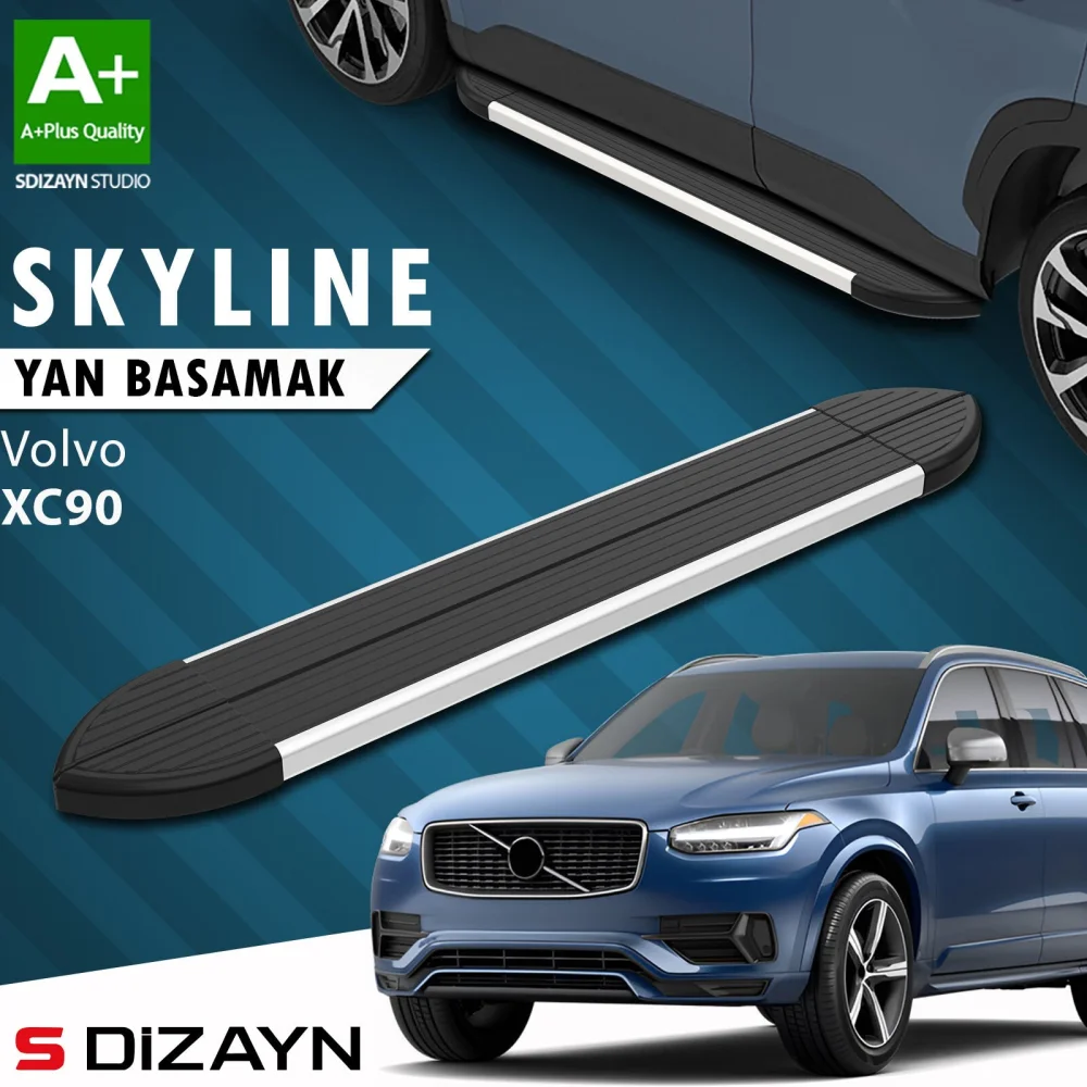 Volvo XC90 2 Skyline Aluminyum Yan Basamak 193 Cm 2015-2019 A+ Kalite