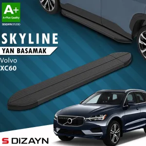Volvo XC60 2017-Günümüz (246) uyumlu 2 Skyline Siyah Yan Basamak 193 Cm 2017-2023 A+ Kalite modelleri Oto Aksesuar Shop'de. Kaliteli malzeme, hızlı kargo ve