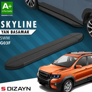 S-Dizayn SWM G03F Skyline Siyah Yan Basamak 193 Cm 2023 Üzeri A+ Kalite thumb 1