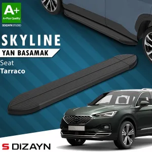 Seat Tarraco 2018-Günümüz (KN2) uyumlu Skyline Siyah Yan Basamak 193 Cm 2018-2024 A+ Kalite modelleri Oto Aksesuar Shop'de. Kaliteli malzeme, hızlı kargo ve