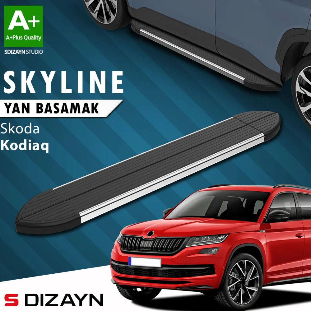 Skoda Kodiaq Skyline Krom Yan Basamak 193 Cm 2017-2023 A+ Kalite