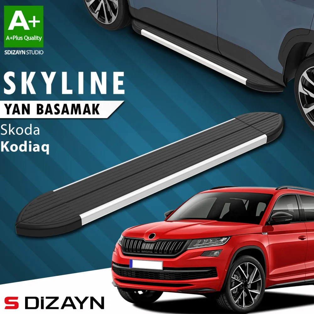 Skoda Kodiaq Skyline Aluminyum Yan Basamak 193 Cm 2017-2023 A+ Kalite