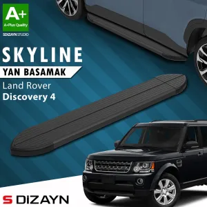 S-Dizayn Land Rover Discovery 4 Skyline Siyah Yan Basamak 193 Cm 2009-2016 A+ Kalite thumb 1
