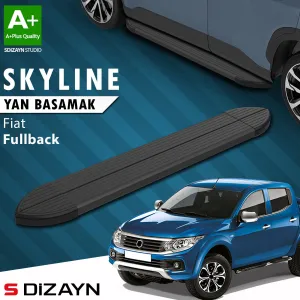 S-Dizayn Fiat Fullback Skyline Siyah Yan Basamak 193 Cm 2016-2019 A+ Kalite thumb 1