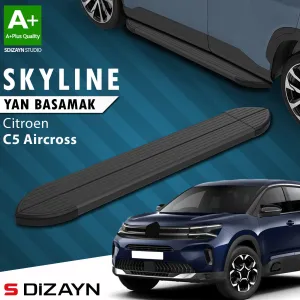 S-Dizayn Citroen C5 Aircross Skyline Siyah Yan Basamak 193 Cm 2017 Üzeri A+ Kalite thumb 1