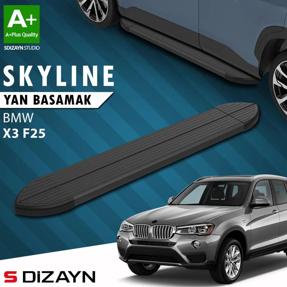 Bmw X3 F25 Skyline Siyah Yan Basamak 193 Cm 2010-2017 A+ Kalite