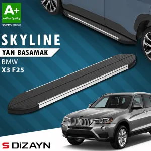 BMW X3 2010-2017 (F25) uyumlu F25 Skyline Krom Yan Basamak 193 Cm 2010-2017 A+ Kalite modelleri Oto Aksesuar Shop'de. Kaliteli malzeme, hızlı kargo ve güvenli