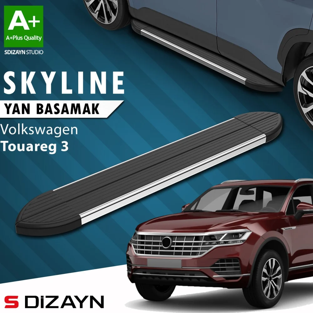 VW Touareg 3 Skyline Krom Yan Basamak 193 Cm 2018 Üzeri A+ Kalite