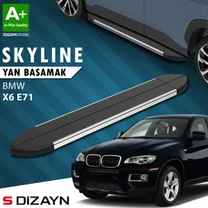BMW X6 2008-2014 (E71) uyumlu E71 Skyline Krom Yan Basamak 193 Cm 2008-2014 A+ Kalite modelleri Oto Aksesuar Shop'de. Kaliteli malzeme, hızlı kargo ve güvenli