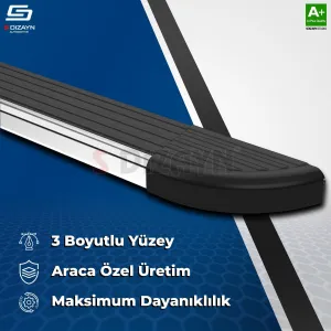 VW Tiguan 3 Skyline Krom Yan Basamak 183 Cm 2024 Üzeri A+ Kalite - Görsel 5