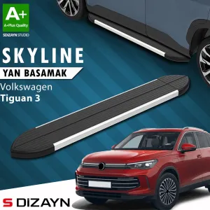 Vw Tiguan 3 Skyline Aluminyum Yan Basamak 183 Cm 2024 Üzeri A+ Kalite