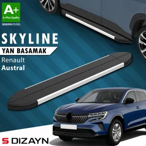 Renault Austral 2022-Günümüz (RHN) uyumlu Skyline Aluminyum Yan Basamak 183 Cm 2023 Üzeri A+ Kalite modelleri Oto Aksesuar Shop'de. Kaliteli malzeme, hızlı
