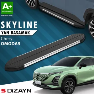 S-Dizayn Chery Omoda5 Skyline Krom Yan Basamak 183 Cm 2022 Üzeri A+ Kalite thumb 1