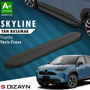Toyota Yaris 2020-Günümüz (XP210) uyumlu Cross Skyline Siyah Yan Basamak 183 Cm 2020 Üzeri A+ Kalite modelleri Oto Aksesuar Shop'de. Kaliteli malzeme, hızlı