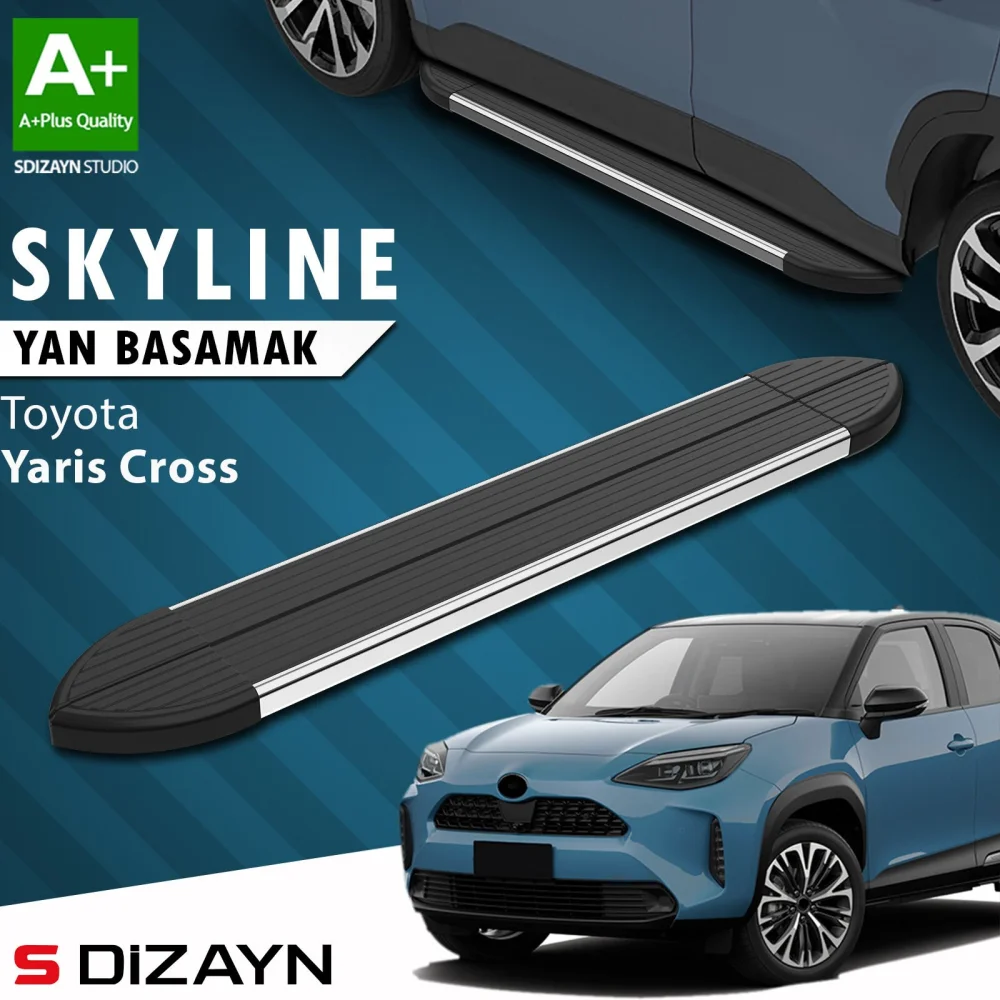 Toyota Yaris Cross Skyline Krom Yan Basamak 183 Cm 2020 Üzeri A+ Kalite