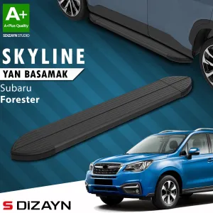 Subaru Forester 2012-2018 (SJ) uyumlu 4 Skyline Siyah Yan Basamak 183 Cm 2012-2019 A+ Kalite modelleri Oto Aksesuar Shop'de. Kaliteli malzeme, hızlı kargo ve