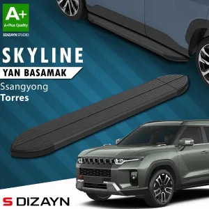 Ssangyong Torres Skyline Siyah Yan Basamak 183 Cm 2023 Üzeri A+ Kalite