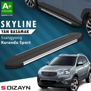 Ssangyong Korando Sport Skyline Krom Yan Basamak 183 Cm 2020 (C300) Üzeri A+ Kalite