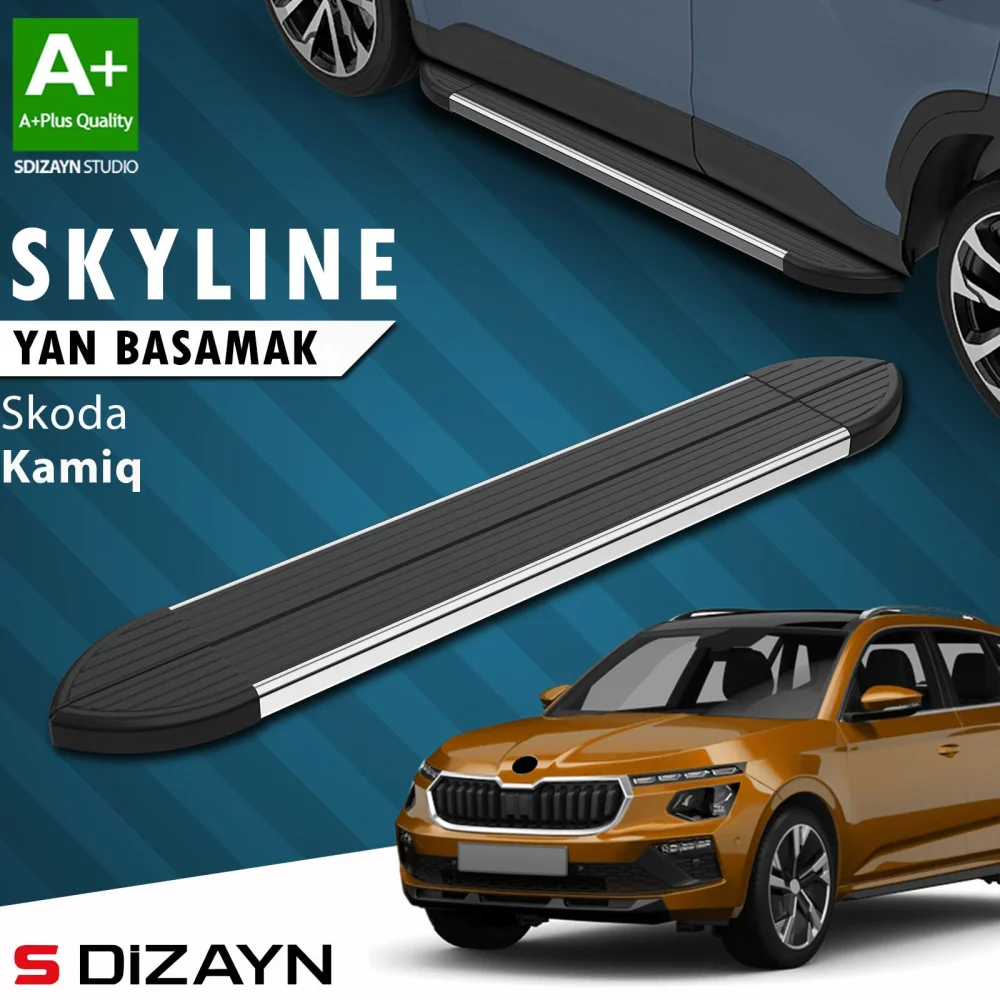 Skoda Kamiq Skyline Krom Yan Basamak 183 Cm 2019 Üzeri A+ Kalite