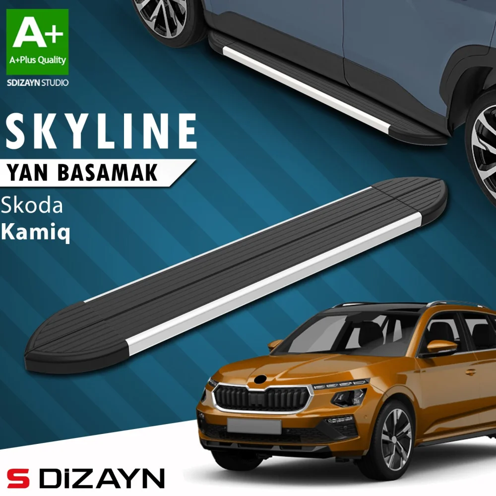 Skoda Kamiq Skyline Aluminyum Yan Basamak 183 Cm 2019 Üzeri A+ Kalite