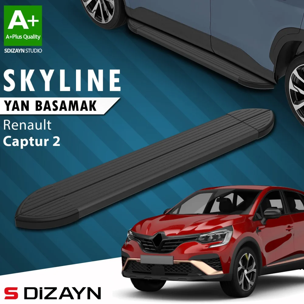 Renault Captur 2 Skyline Siyah Yan Basamak 183 Cm 2020 Üzeri A+ Kalite