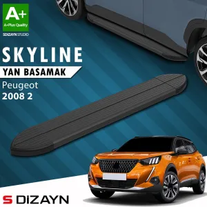 Peugeot 2008 2019-Günümüz (P24) uyumlu 2 Skyline Siyah Yan Basamak 183 Cm 2020 Üzeri A+ Kalite modelleri Oto Aksesuar Shop'de. Kaliteli malzeme, hızlı kargo ve