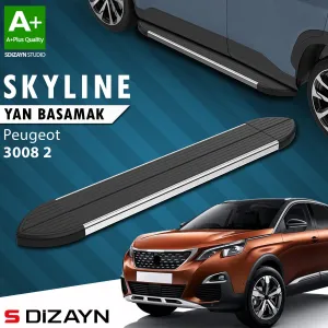 Peugeot 3008 2016-Günümüz (P84) uyumlu 2 Skyline Krom Yan Basamak 183 Cm 2016-2023 A+ Kalite modelleri Oto Aksesuar Shop'de. Kaliteli malzeme, hızlı kargo ve