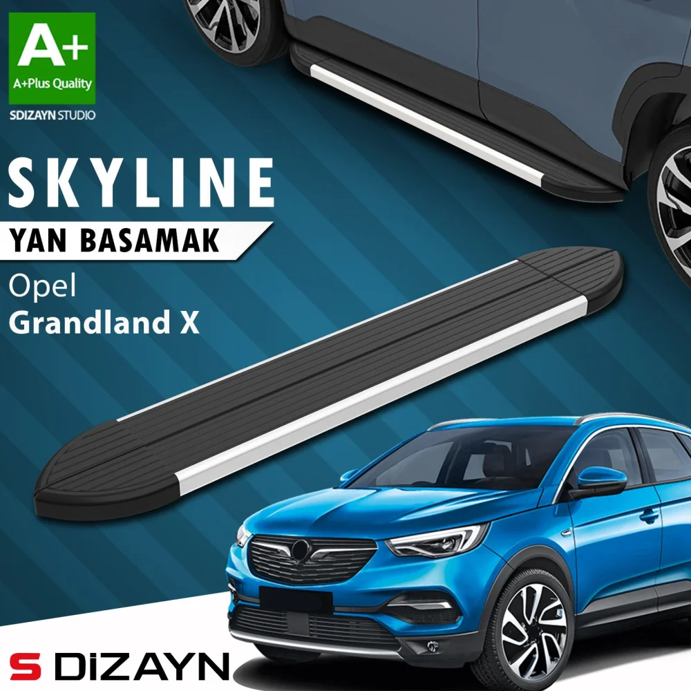 Opel Grandland X Skyline Aluminyum Yan Basamak 183 Cm 2017-2024 A+ Kalite