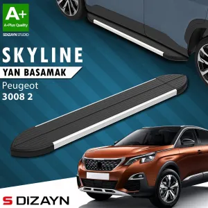 Peugeot 3008 2016-Günümüz (P84) uyumlu 2 Skyline Aluminyum Yan Basamak 183 Cm 2016-2023 A+ Kalite modelleri Oto Aksesuar Shop'de. Kaliteli malzeme, hızlı kargo