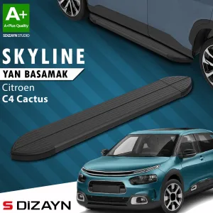 Citroen C4 Cactus 2014-2020 (E3) uyumlu Skyline Siyah Yan Basamak 183 Cm 2014 Üzeri A+ Kalite modelleri Oto Aksesuar Shop'de. Kaliteli malzeme, hızlı kargo ve