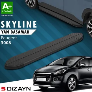 Peugeot 3008 2008-2016 (T84) uyumlu Skyline Siyah Yan Basamak 183 Cm 2009-2013 A+ Kalite modelleri Oto Aksesuar Shop'de. Kaliteli malzeme, hızlı kargo ve