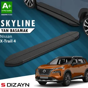 Nissan X-Trail 2021-Günümüz (T33) uyumlu T33 Skyline Siyah Yan Basamak 183 Cm 2022 Üzeri A+ Kalite modelleri Oto Aksesuar Shop'de. Kaliteli malzeme, hızlı