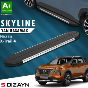 Nissan X-Trail 2021-Günümüz (T33) uyumlu T33 Skyline Krom Yan Basamak 183 Cm 2022 Üzeri A+ Kalite modelleri Oto Aksesuar Shop'de. Kaliteli malzeme, hızlı kargo