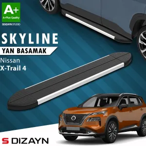 Nissan X-Trail 2021-Günümüz (T33) uyumlu T33 Skyline Aluminyum Yan Basamak 183 Cm 2022 Üzeri A+ Kalite modelleri Oto Aksesuar Shop'de. Kaliteli malzeme, hızlı