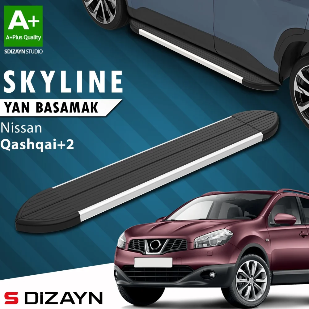 Nissan Qashqai +2 Skyline Aluminyum Yan Basamak 183 Cm 2007-2014 A+ Kalite