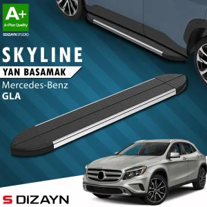 S-Dizayn Mercedes GLA X156 Skyline Krom Yan Basamak 183 Cm 2013-2020 A+ Kalite thumb 1