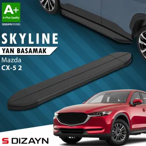 Mazda CX-5 2017-Günümüz (KF) uyumlu 2 Skyline Siyah Yan Basamak 183 Cm 2017 Üzeri A+ Kalite modelleri Oto Aksesuar Shop'de. Kaliteli malzeme, hızlı kargo ve