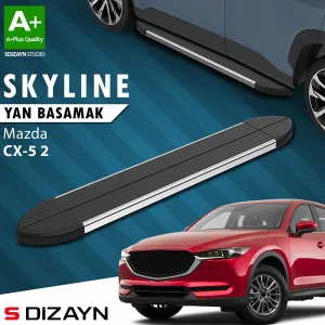 Mazda CX-5 2017-Günümüz (KF) uyumlu 2 Skyline Krom Yan Basamak 183 Cm 2017 Üzeri A+ Kalite modelleri Oto Aksesuar Shop'de. Kaliteli malzeme, hızlı kargo ve