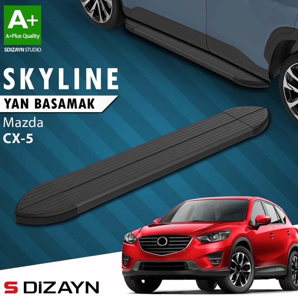 Mazda CX-5 Skyline Siyah Yan Basamak 183 Cm 2012-2016 A+ Kalite