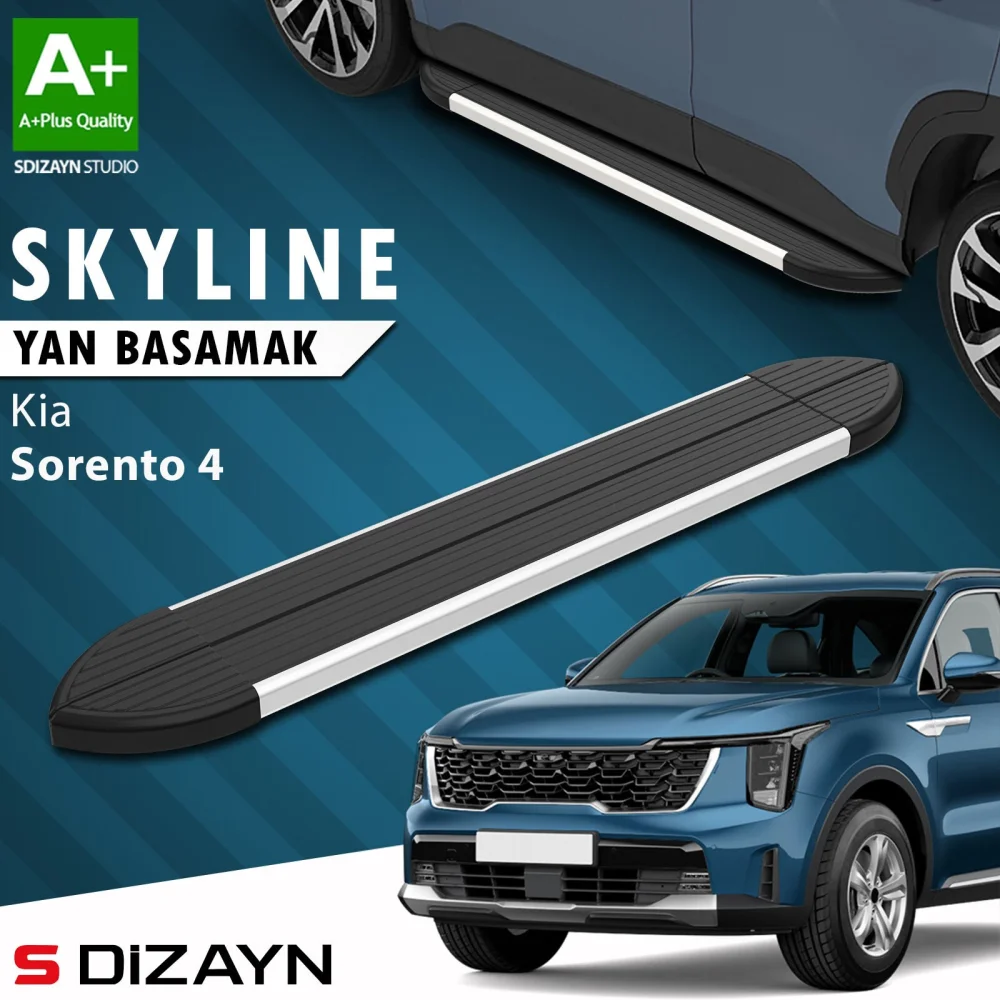 Kia Sorento 4 Skyline Aluminyum Yan Basamak 183 Cm 2022 Üzeri A+ Kalite