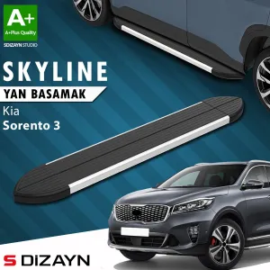 Kia Sorento 2014-2020 (UM) uyumlu 3 Skyline Aluminyum Yan Basamak 183 Cm 2014-2020 A+ Kalite modelleri Oto Aksesuar Shop'de. Kaliteli malzeme, hızlı kargo ve