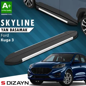 Ford Kuga 2019-Günümüz (CX482) uyumlu 3 Skyline Aluminyum Yan Basamak 183 Cm 2020 Üzeri A+ Kalite modelleri Oto Aksesuar Shop'de. Kaliteli malzeme, hızlı kargo