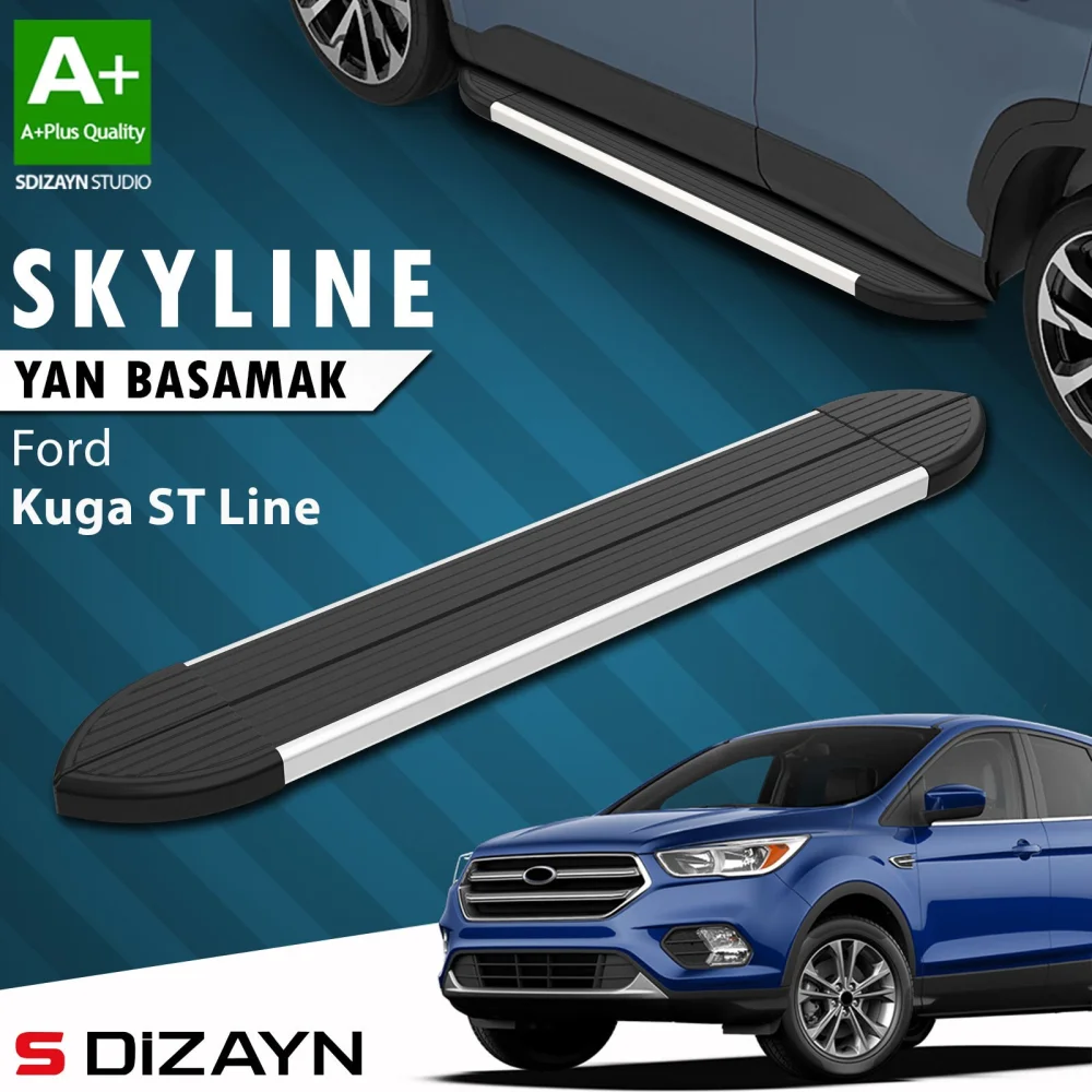 Ford Kuga 2 ST-Line Skyline Aluminyum Yan Basamak 183 Cm 2017-2019 A+ Kalite