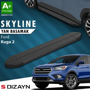 Ford Kuga 2012-2019 (C520) uyumlu 2 Skyline Siyah Yan Basamak 183 Cm 2013-2019 A+ Kalite modelleri Oto Aksesuar Shop'de. Kaliteli malzeme, hızlı kargo ve