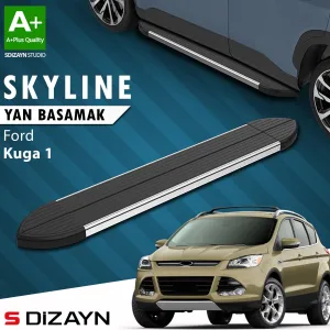 S-Dizayn Ford Kuga 1 Skyline Krom Yan Basamak 183 Cm 2008-2012 A+ Kalite thumb 1